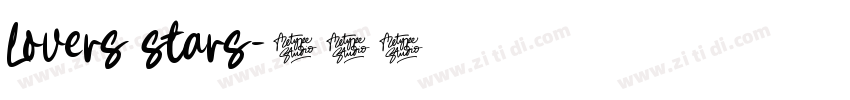 Lovers stars字体转换